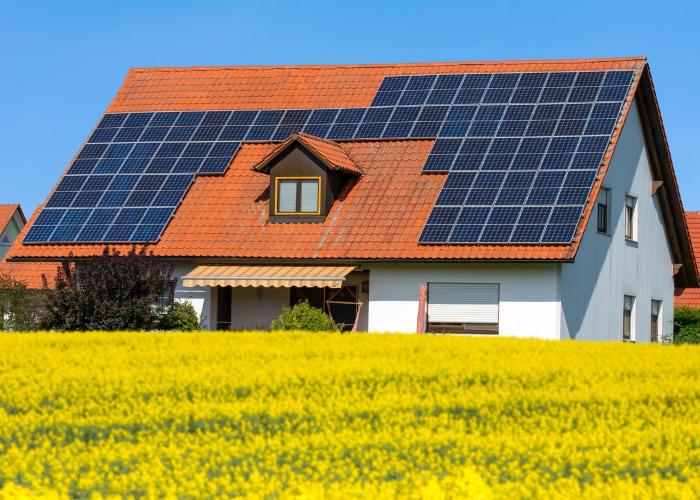 Solaranlage mit Montage