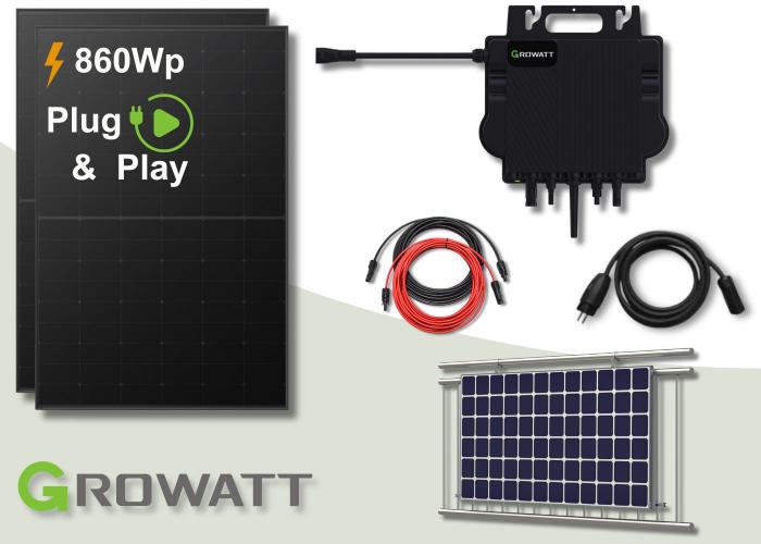 800W Balkonkraftwerk Komplettset