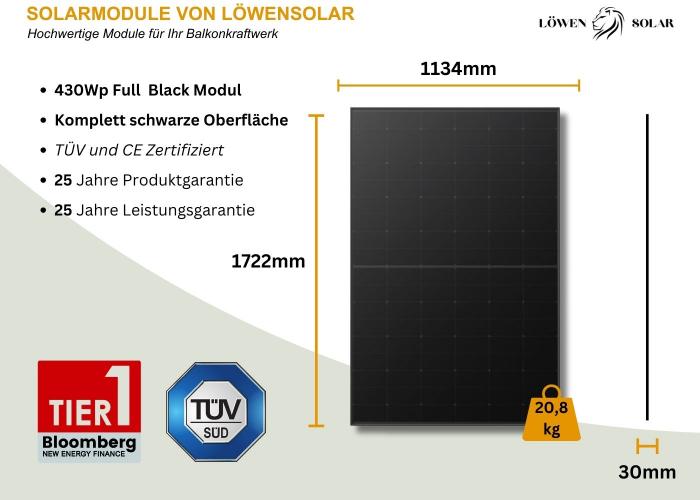 430 Watt Full Black LONGI