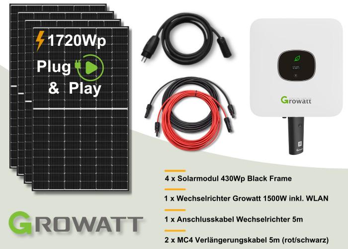 Growatt 1500W Mini PV Anlage