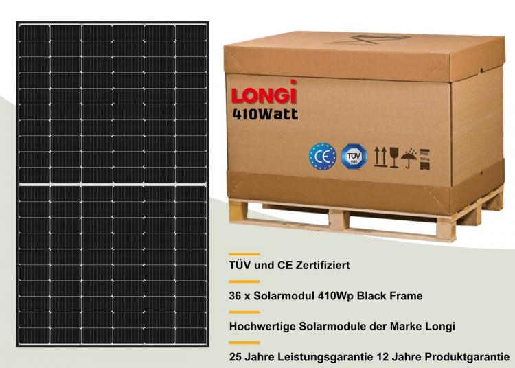 36 x Longi 410W Solarmodul 36 x Longi 410W Solarmodul